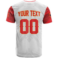 Custom Football 2026 Albania White T Shirt Kuqezinjte Come On