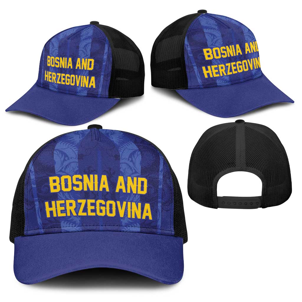 Football 2026 Bosnia and Herzegovina Baseball Net Cap Zmajevi Go Champion