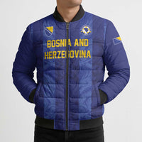 Custom Football 2026 Bosnia and Herzegovina Bomber Puffer Jacket Zmajevi Go Champion