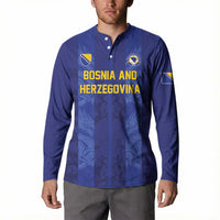 Custom Football 2026 Bosnia and Herzegovina Button Sweatshirt Zmajevi Go Champion