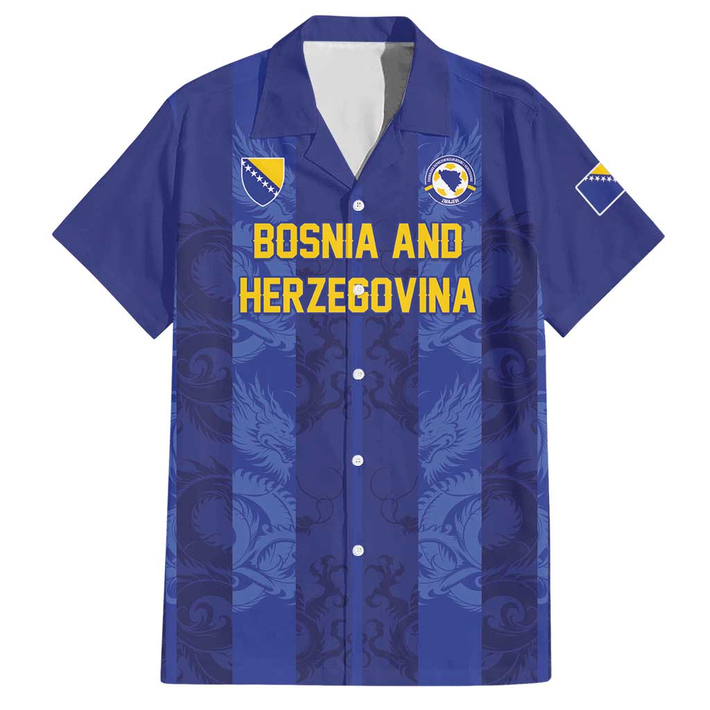Custom Football 2026 Bosnia and Herzegovina Hawaiian Shirt Zmajevi Go Champion