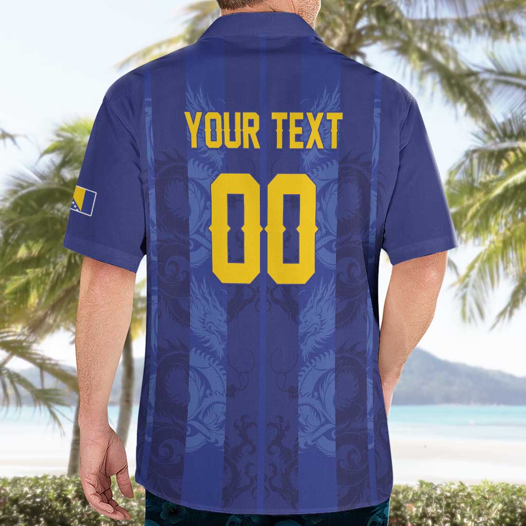 Custom Football 2026 Bosnia and Herzegovina Hawaiian Shirt Zmajevi Go Champion