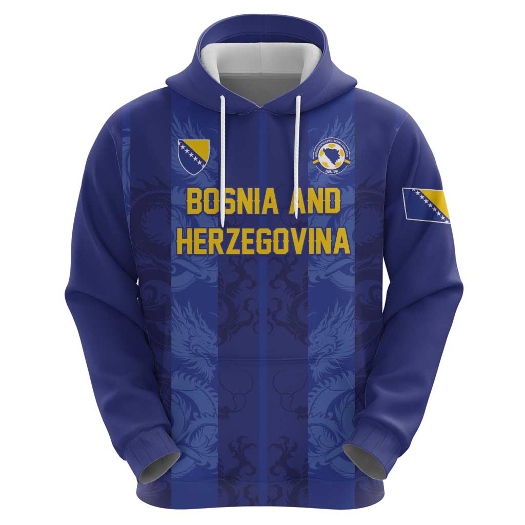 Custom Football 2026 Bosnia and Herzegovina Hoodie Zmajevi Go Champion