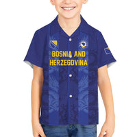 Custom Football 2026 Bosnia and Herzegovina Kid Hawaiian Shirt Zmajevi Go Champion
