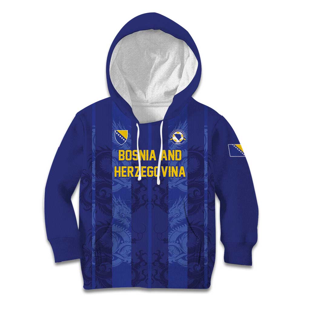 Custom Football 2026 Bosnia and Herzegovina Kid Hoodie Zmajevi Go Champion