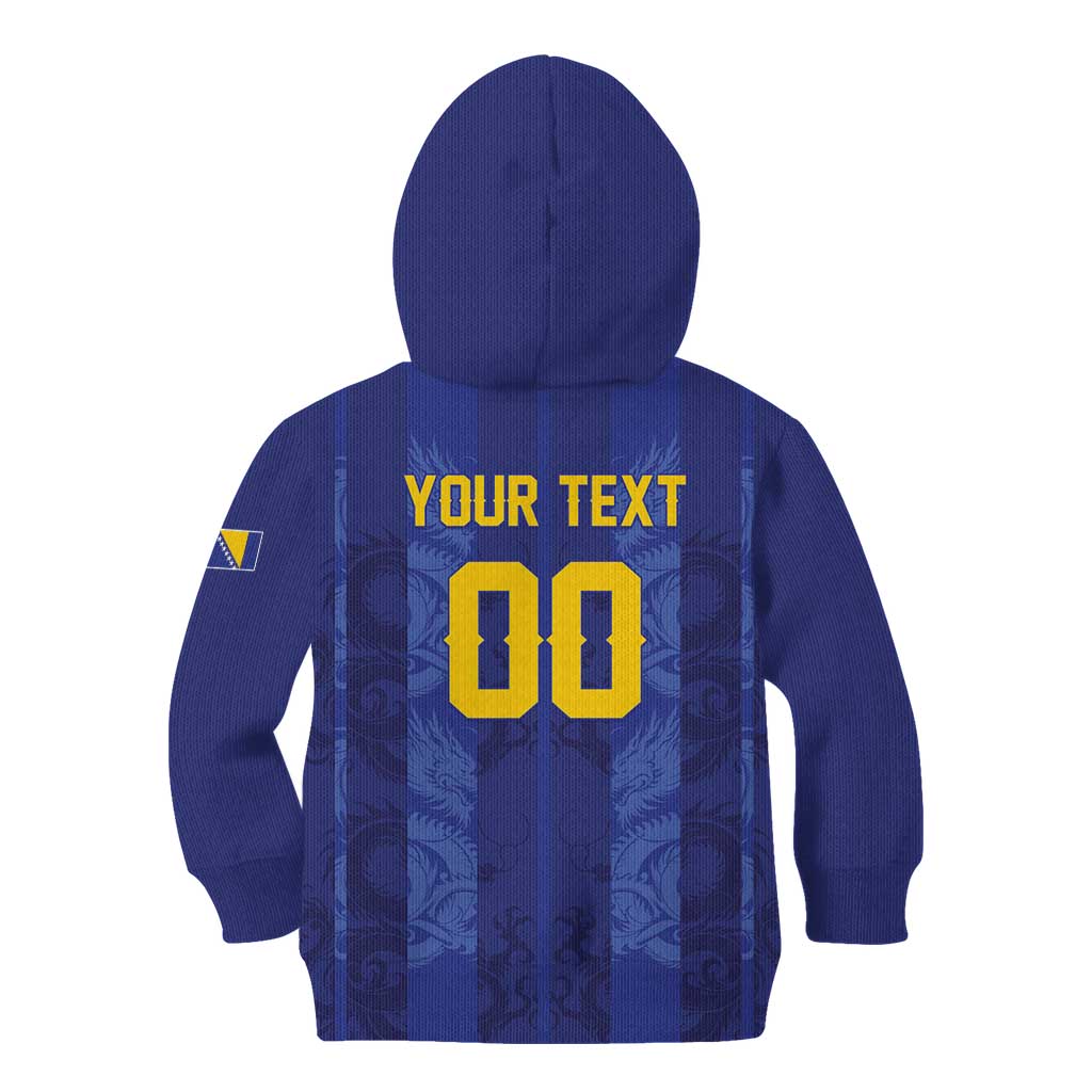 Custom Football 2026 Bosnia and Herzegovina Kid Hoodie Zmajevi Go Champion