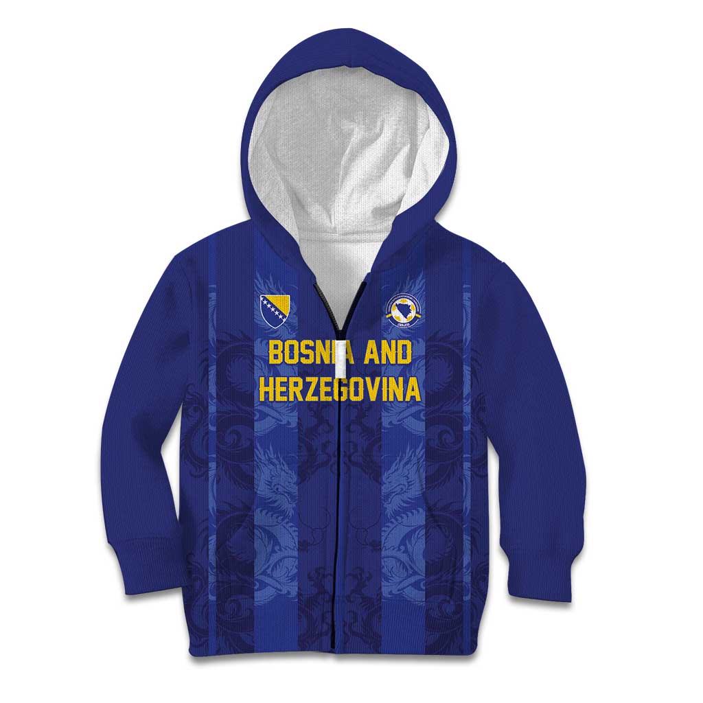 Custom Football 2026 Bosnia and Herzegovina Kid Hoodie Zmajevi Go Champion