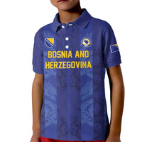 Custom Football 2026 Bosnia and Herzegovina Kid Polo Shirt Zmajevi Go Champion