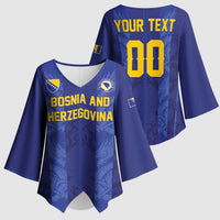 Custom Football 2026 Bosnia and Herzegovina Kimono Sleeve Blouse Zmajevi Go Champion