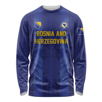 Custom Football 2026 Bosnia and Herzegovina Long Sleeve Shirt Zmajevi Go Champion