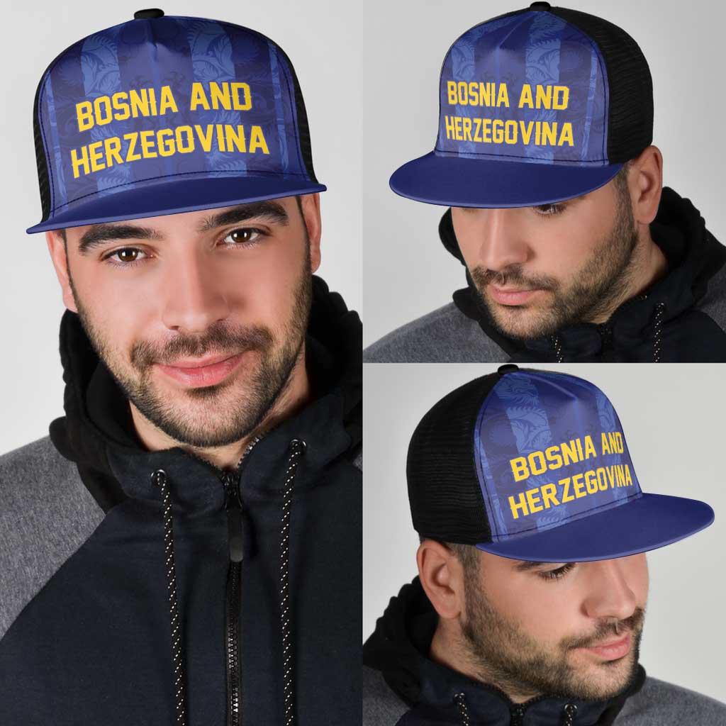 Football 2026 Bosnia and Herzegovina Mesh Trucker Cap Zmajevi Go Champion