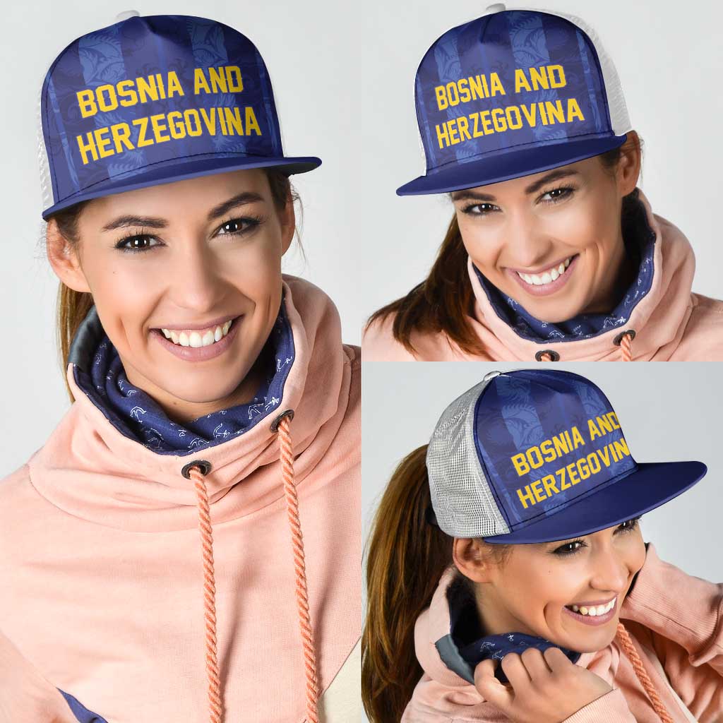Football 2026 Bosnia and Herzegovina Mesh Trucker Cap Zmajevi Go Champion