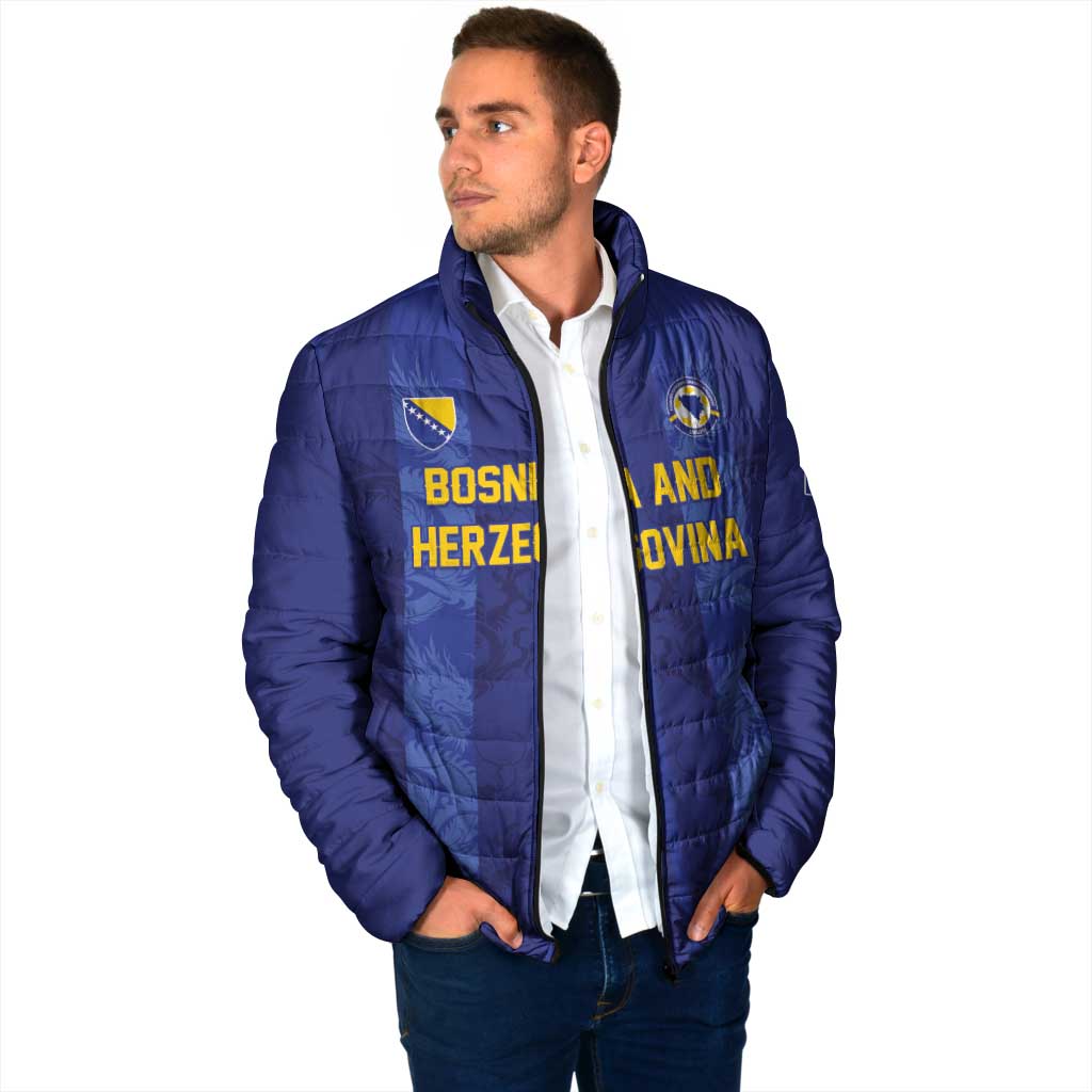 Custom Football 2026 Bosnia and Herzegovina Padded Jacket Zmajevi Go Champion