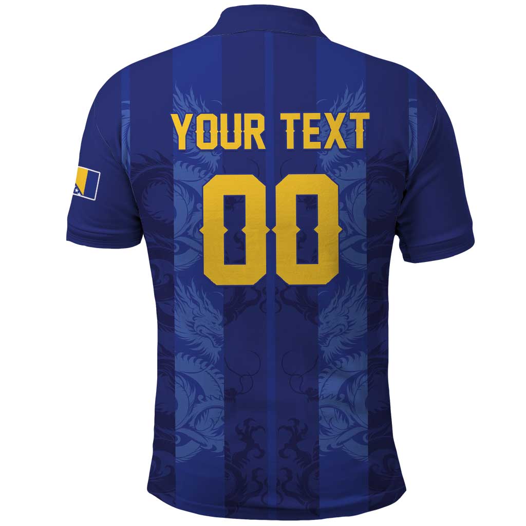 Custom Football 2026 Bosnia and Herzegovina Polo Shirt Zmajevi Go Champion