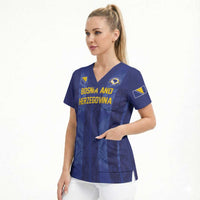 Custom Football 2026 Bosnia and Herzegovina Scrub Top Zmajevi Go Champion