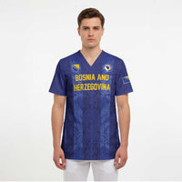 Custom Football 2026 Bosnia and Herzegovina Scrub Top Zmajevi Go Champion