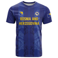 Custom Football 2026 Bosnia and Herzegovina T Shirt Zmajevi Go Champion