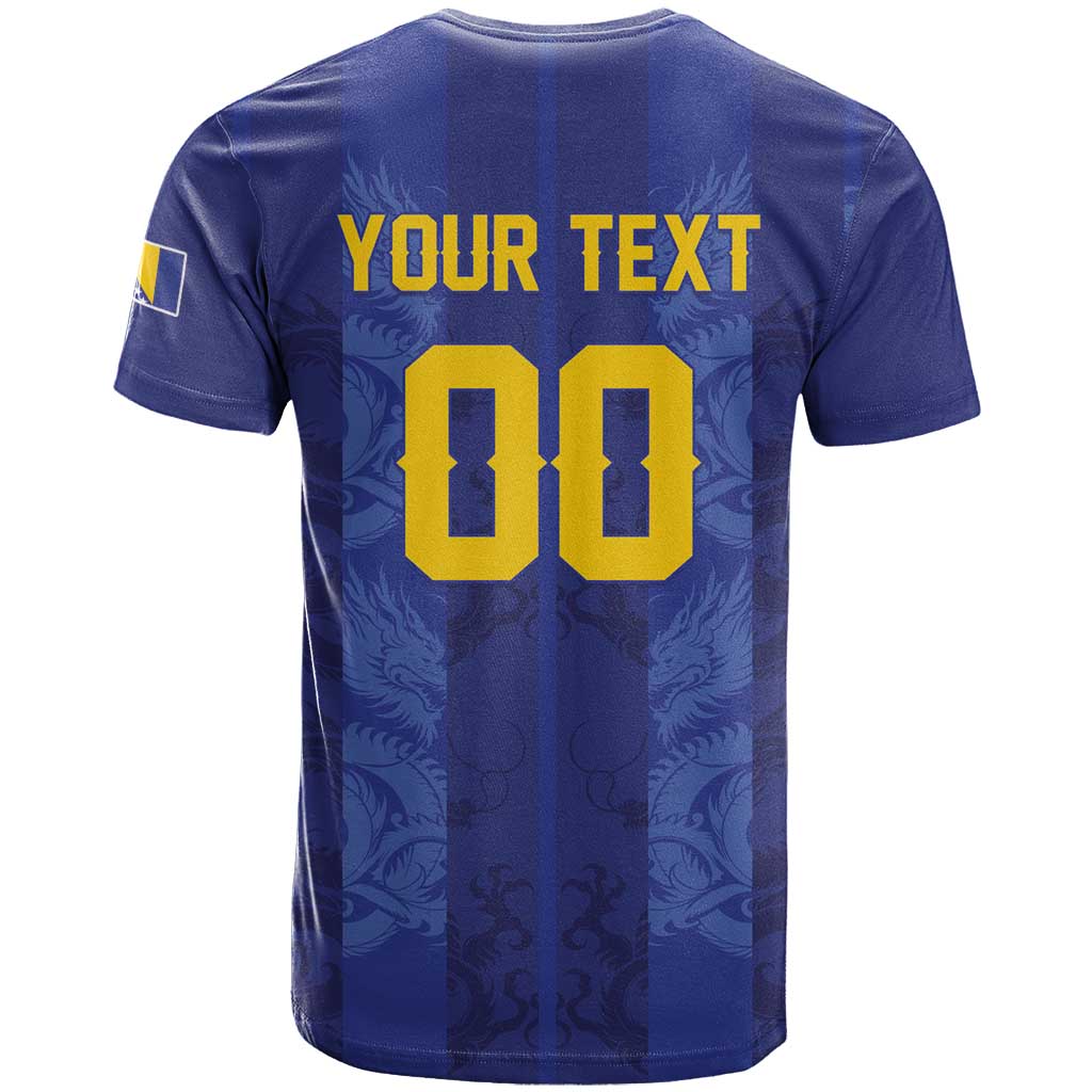Custom Football 2026 Bosnia and Herzegovina T Shirt Zmajevi Go Champion