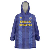 Custom Football 2026 Bosnia and Herzegovina Wearable Blanket Hoodie Zmajevi Go Champion
