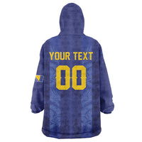 Custom Football 2026 Bosnia and Herzegovina Wearable Blanket Hoodie Zmajevi Go Champion