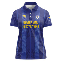 Custom Football 2026 Bosnia and Herzegovina Women Polo Shirt Zmajevi Go Champion