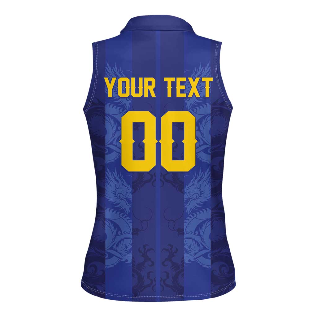 Custom Football 2026 Bosnia and Herzegovina Women Sleeveless Polo Shirt Zmajevi Go Champion