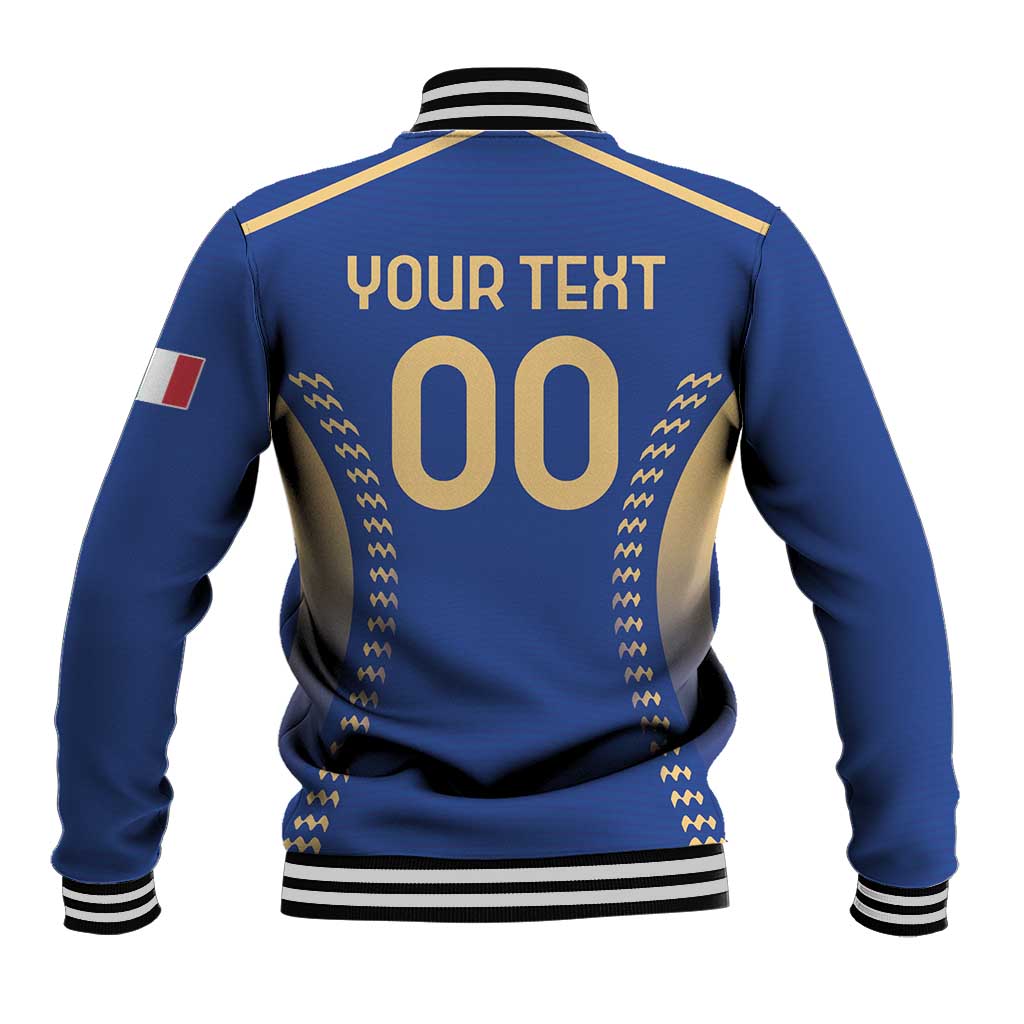 Custom Football 2026 Italia Baseball Jacket Forza Azzurri