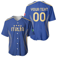 Custom Football 2026 Italia Baseball Jersey Forza Azzurri