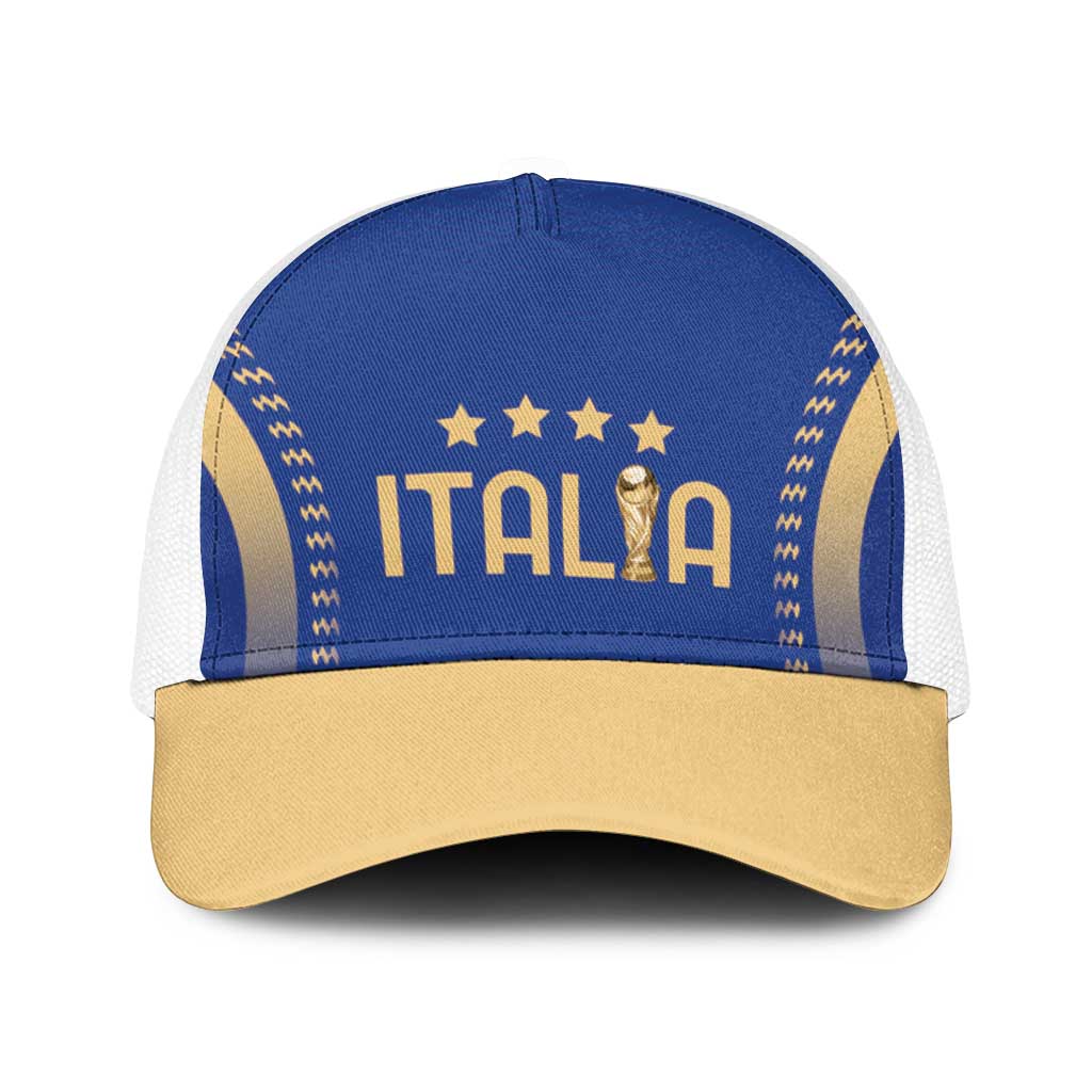 Football 2026 Italia Baseball Net Cap Forza Azzurri