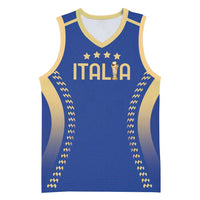 Custom Football 2026 Italia Basketball Jersey Forza Azzurri