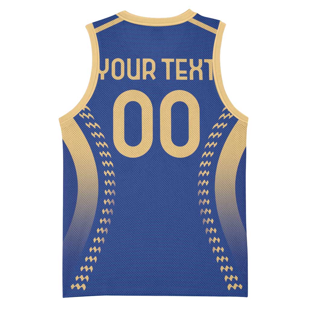 Custom Football 2026 Italia Basketball Jersey Forza Azzurri
