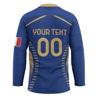 Custom Football 2026 Italia Hockey Jersey Forza Azzurri