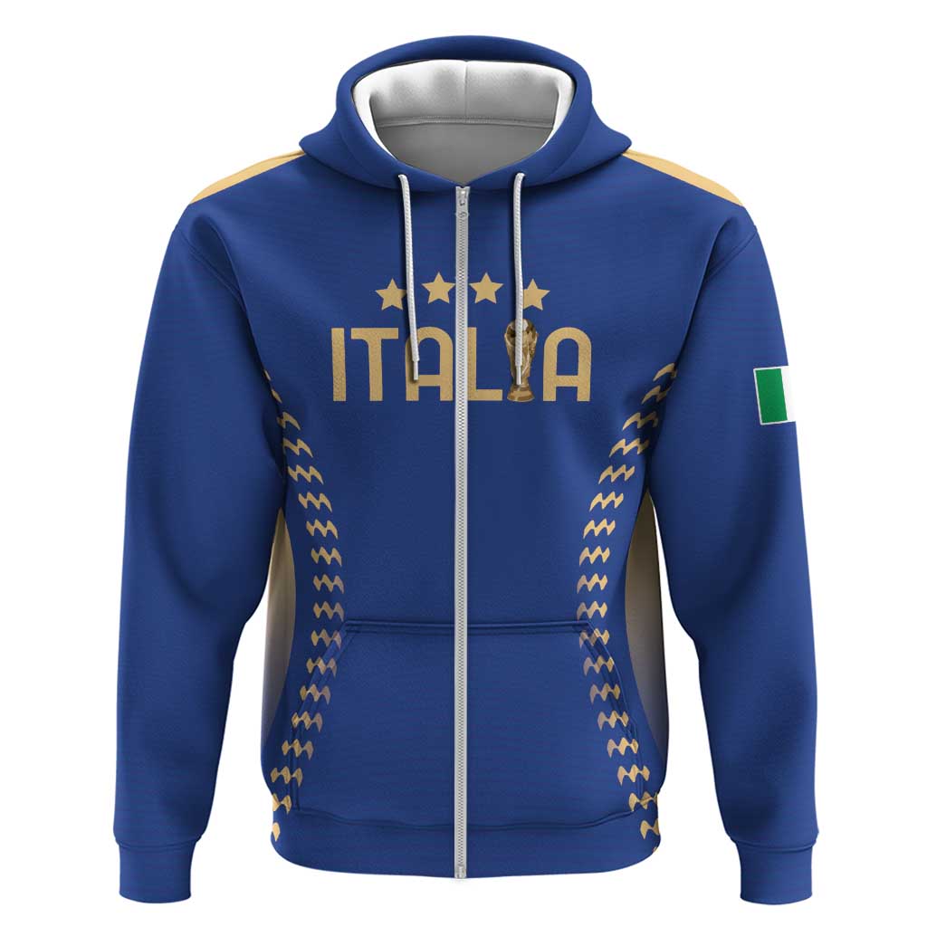 Custom Football 2026 Italia Hoodie Forza Azzurri