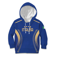 Custom Football 2026 Italia Kid Hoodie Forza Azzurri