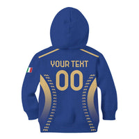 Custom Football 2026 Italia Kid Hoodie Forza Azzurri