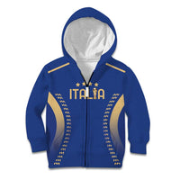 Custom Football 2026 Italia Kid Hoodie Forza Azzurri