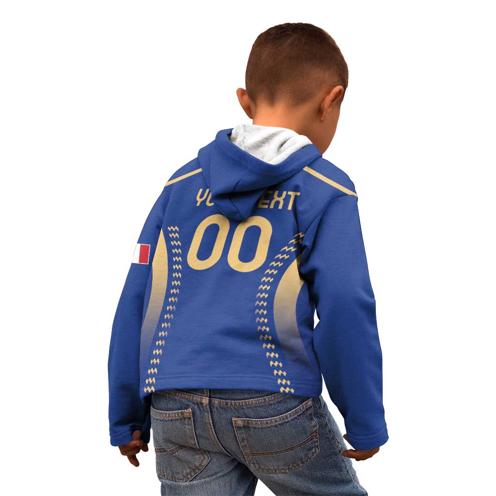 Custom Football 2026 Italia Kid Hoodie Forza Azzurri