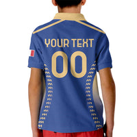 Custom Football 2026 Italia Kid Polo Shirt Forza Azzurri