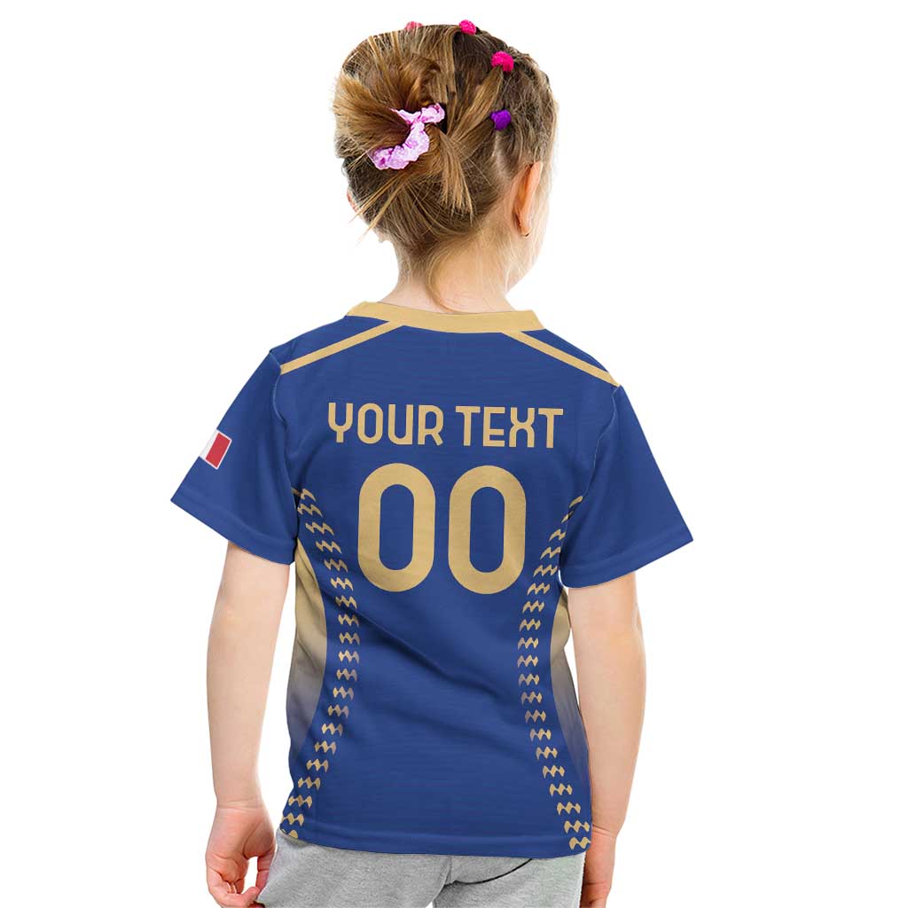 Custom Football 2026 Italia Kid T Shirt Forza Azzurri