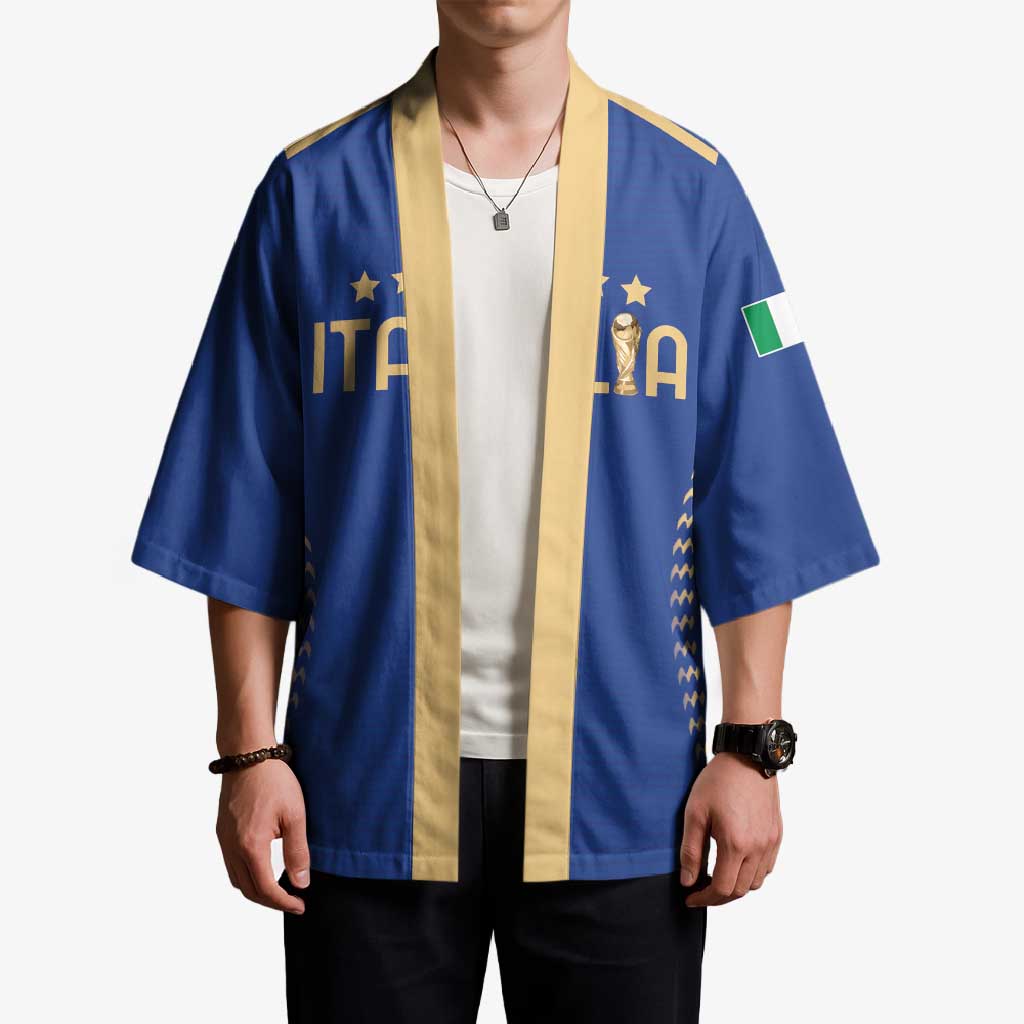 Custom Football 2026 Italia Kimono Forza Azzurri