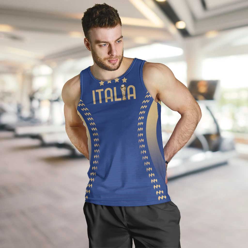 Custom Football 2026 Italia Men Tank Top Forza Azzurri