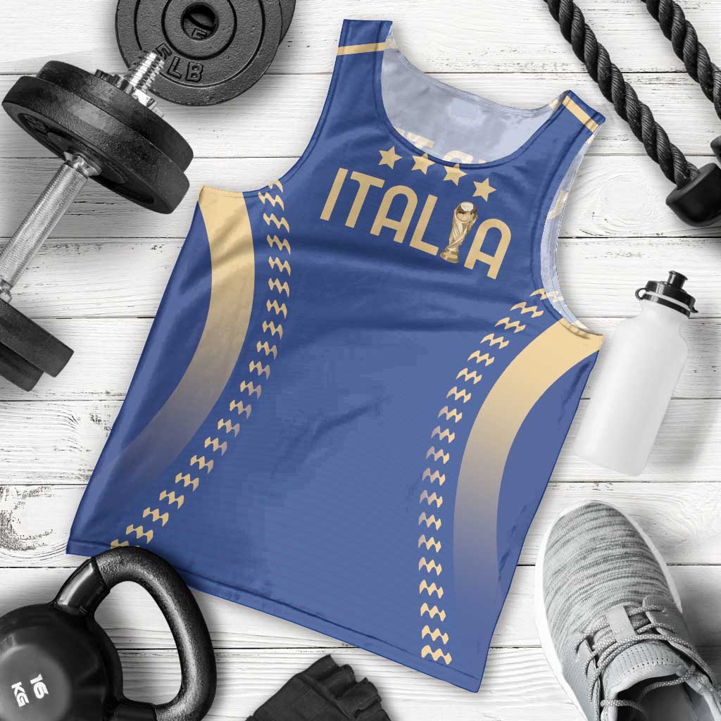 Custom Football 2026 Italia Men Tank Top Forza Azzurri