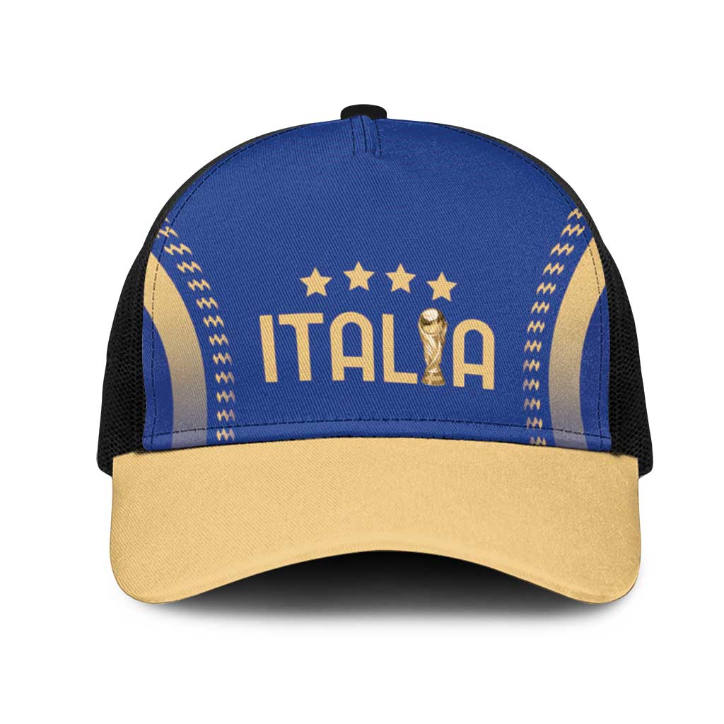 Football 2026 Italia Mesh Trucker Cap Forza Azzurri