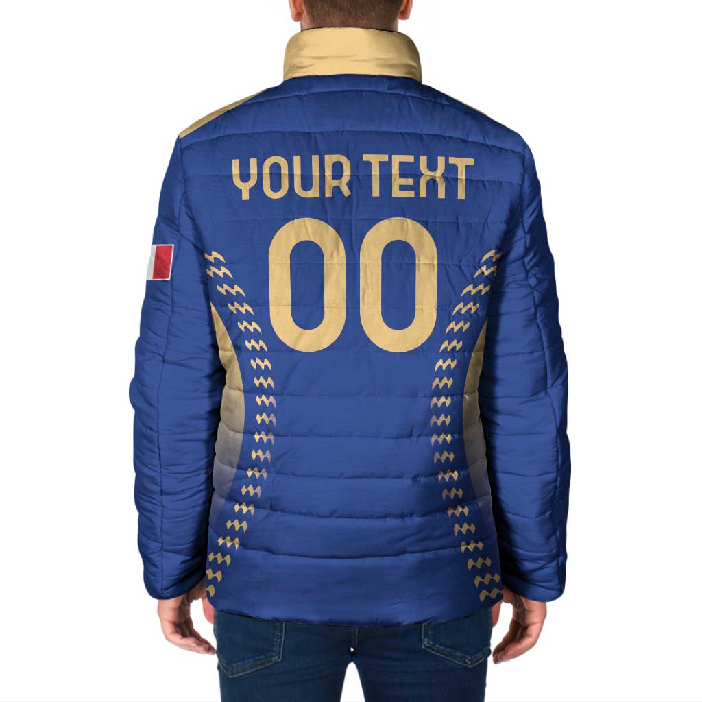 Custom Football 2026 Italia Padded Jacket Forza Azzurri