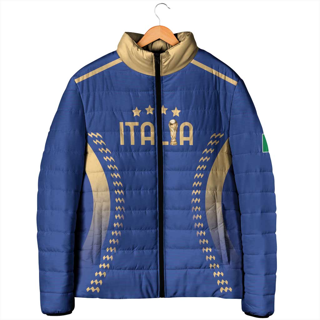 Custom Football 2026 Italia Padded Jacket Forza Azzurri