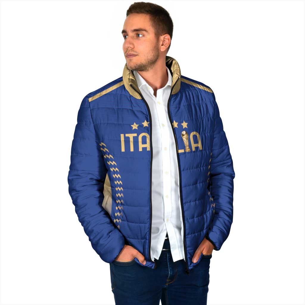 Custom Football 2026 Italia Padded Jacket Forza Azzurri