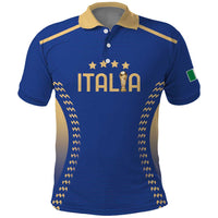 Custom Football 2026 Italia Polo Shirt Forza Azzurri