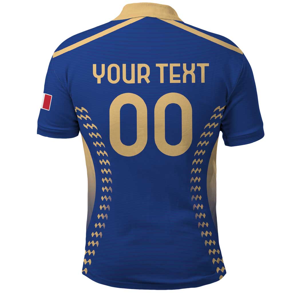 Custom Football 2026 Italia Polo Shirt Forza Azzurri