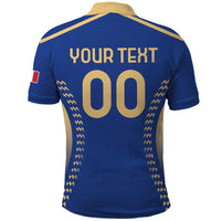 Custom Football 2026 Italia Polo Shirt Forza Azzurri