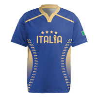 Custom Football 2026 Italia Rugby Jersey Forza Azzurri